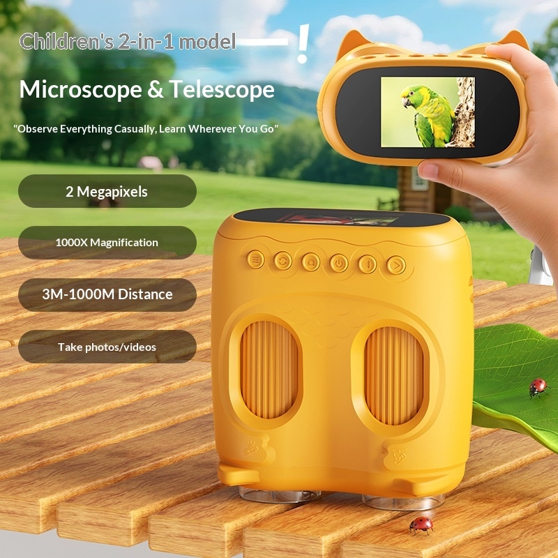 Kids Definition Of Education - 2-in-1 Educational Kids Binoculars: High-Definition Camera