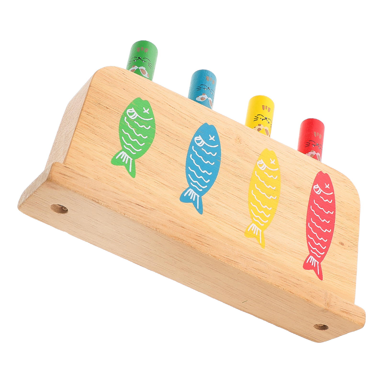 Kids Education Activities - 1Set Wooden Cat Matching Game Early