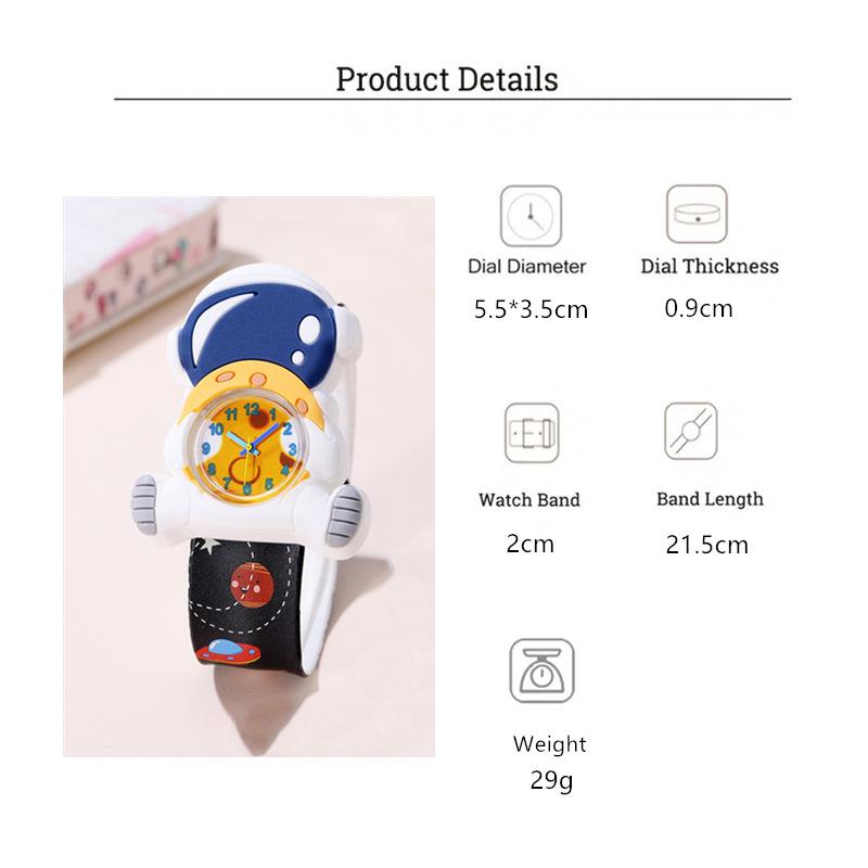 Cartoon Astronaut Kids Slap Wa - đánh giá và giá Kids Educational Watch