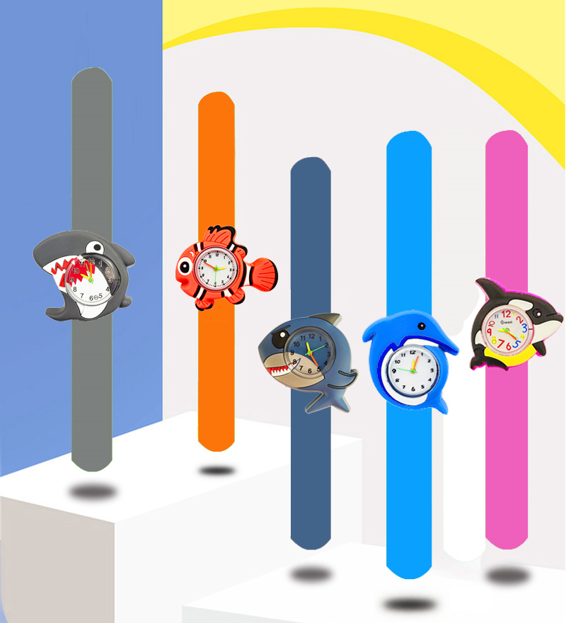 Cartoon Dolphins Sharks Childr - đánh giá và giá Kids Educational Watch